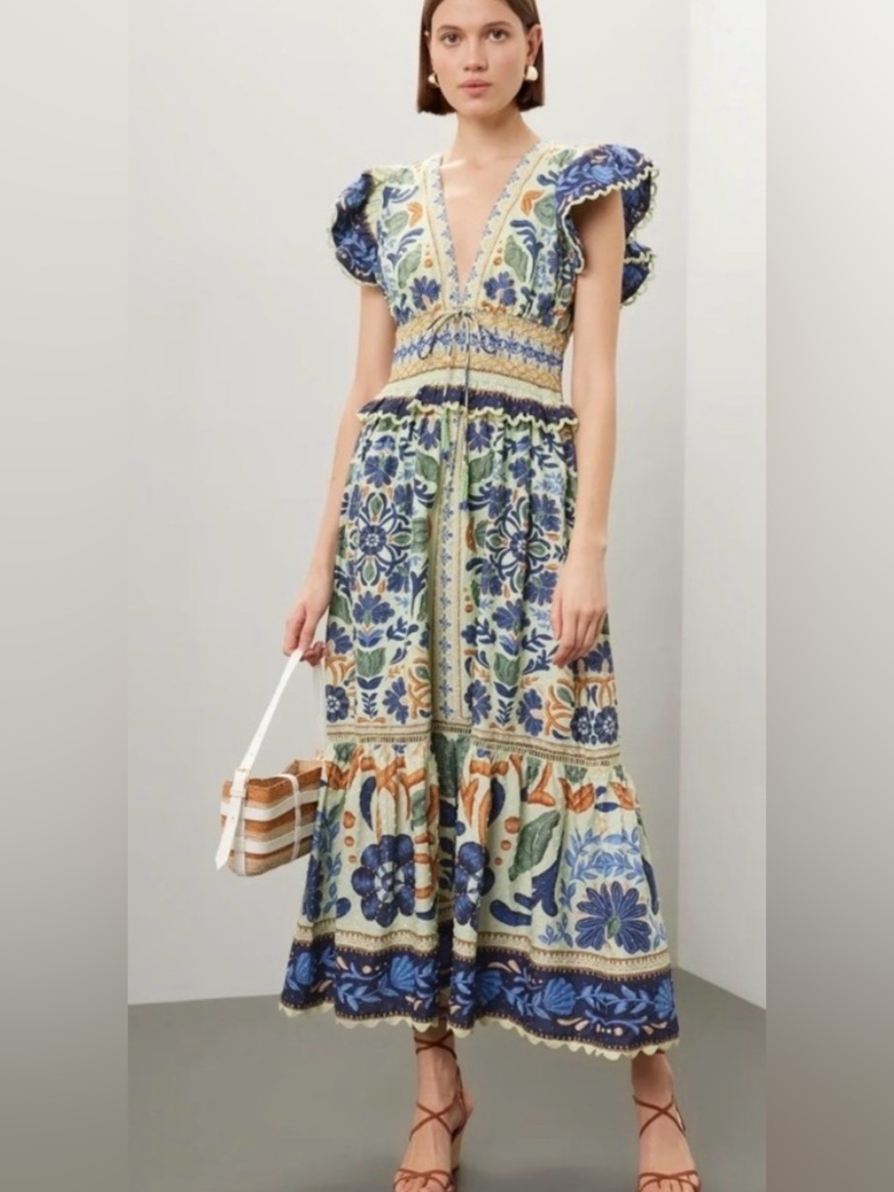 Farm Rio Ocean Tapestry Dress M